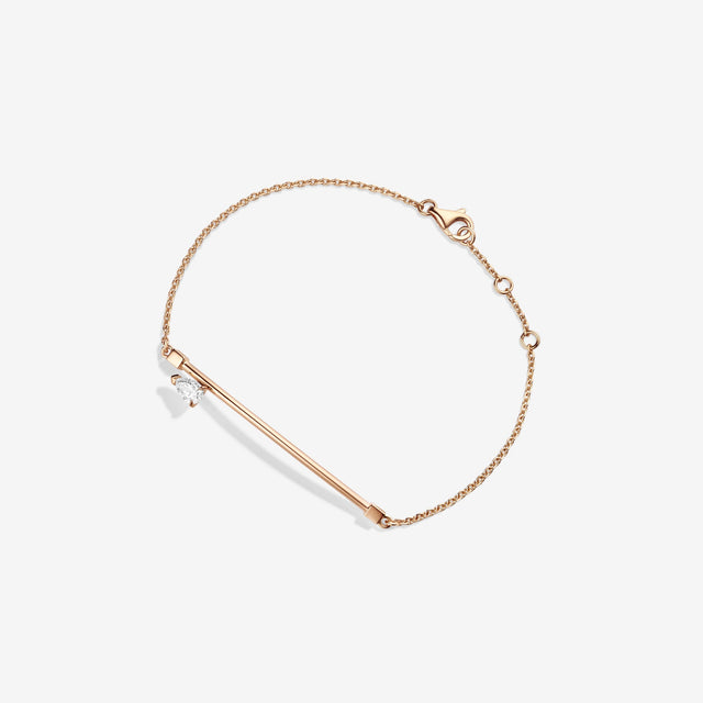 Bracelet Serti sur Vide serti d'1 diamant